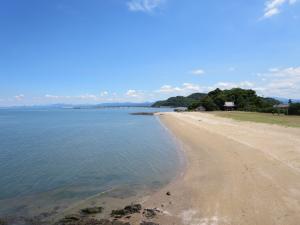 蓑島の海の画像