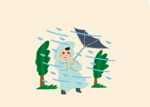 大雨のイラスト