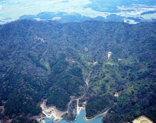 御所ヶ谷神籠石 空撮