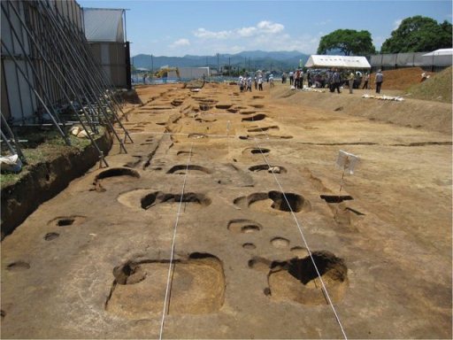 福原長者原遺跡 発掘風景