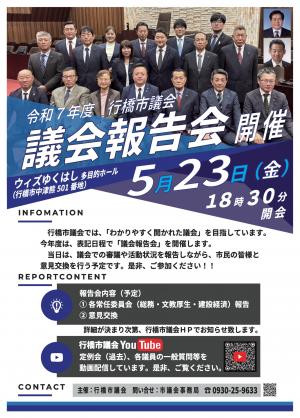 議会報告会チラシ