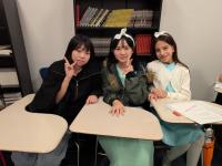 午後からの授業は仮装して受けます