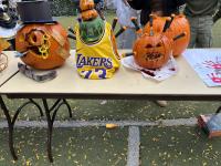 かぼちゃの飾りつけ