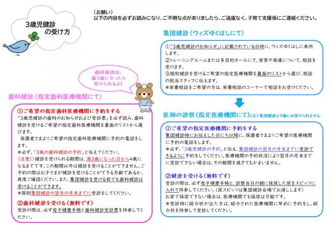 3歳児健診の受け方
