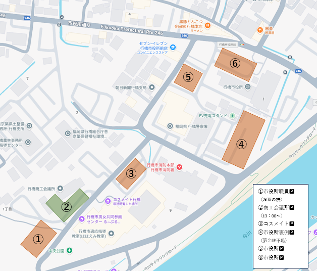 る~ぷるフェスタ駐車場地図