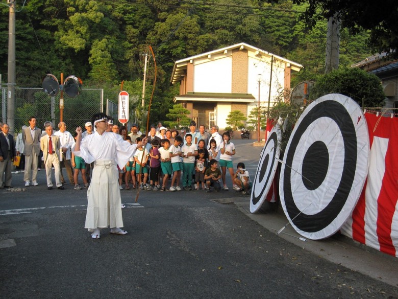 蓑島百手祭りの画像