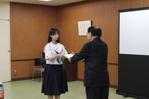 当選証書の交付